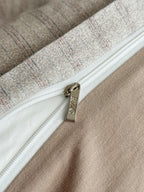 Fine Stripe Shell-Edge Brushed Cotton Duvet Cover Set original reference image 34