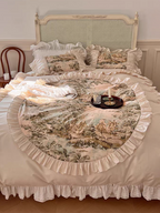 French Vintage Painting Duvet Cover