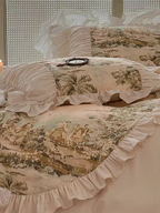 French Vintage Painting Duvet Cover