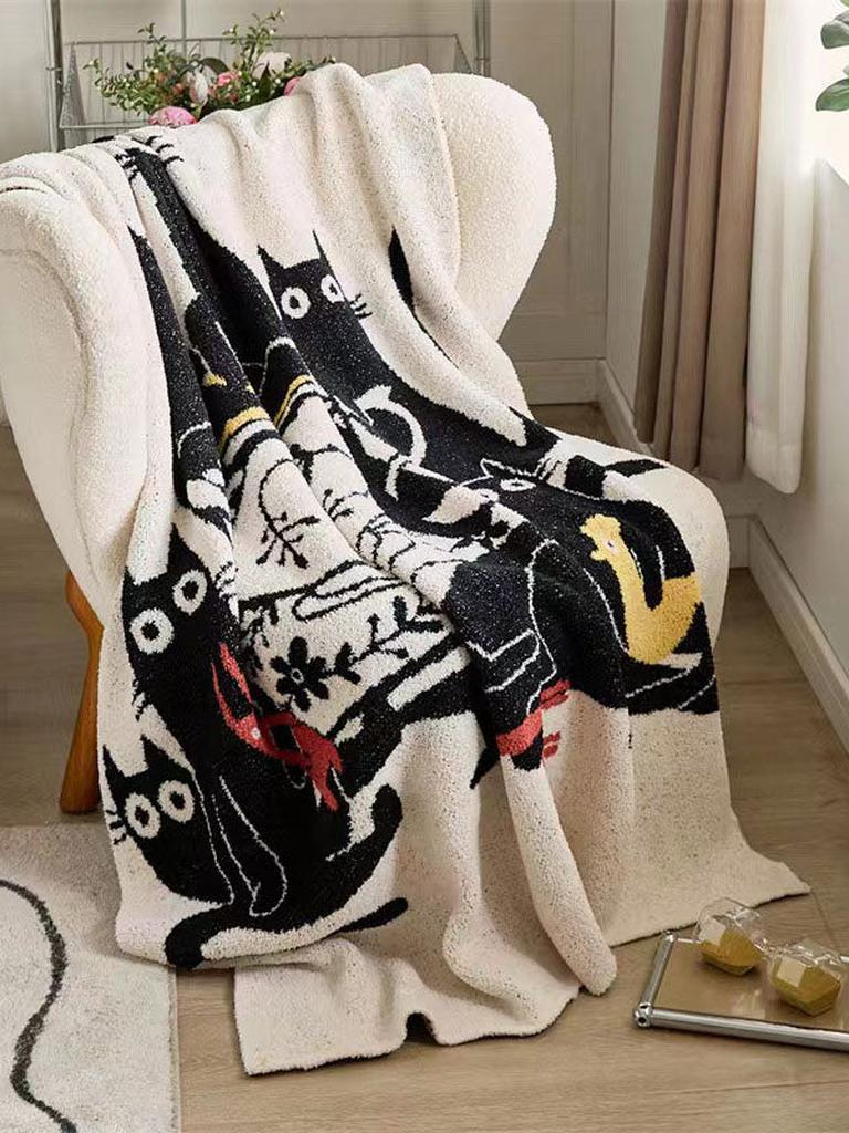 Funny Cats Fleece Blanket