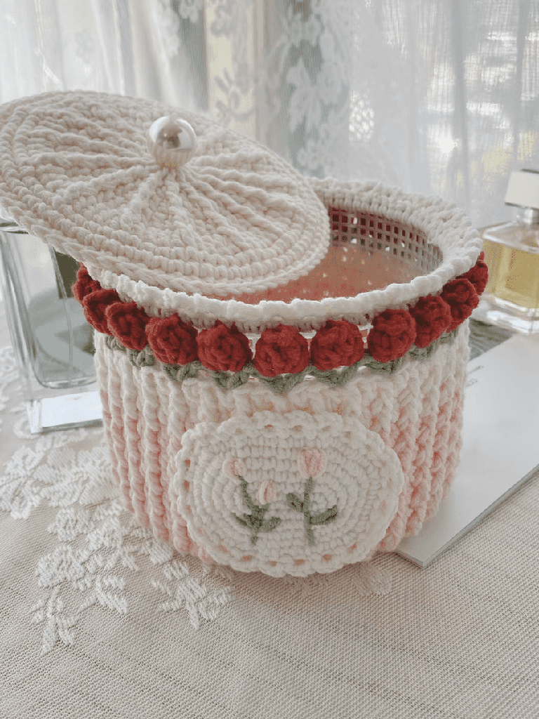 Garden Collection - Handmade Ombre Crochet Organizer