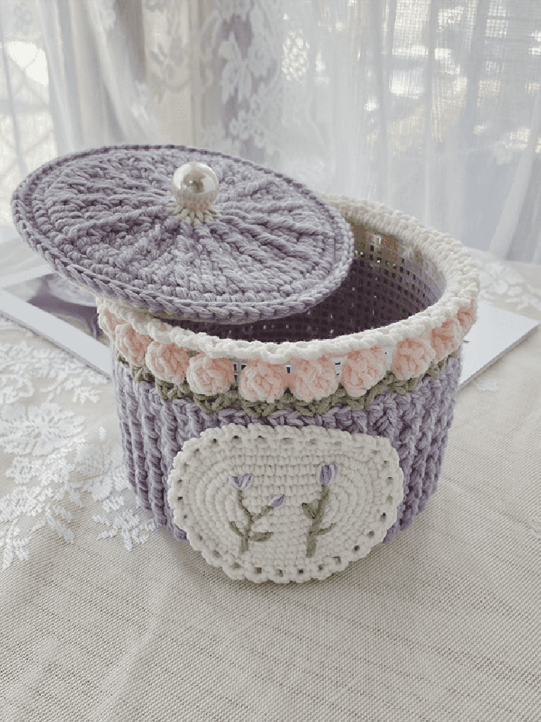 Garden Collection - Handmade Ombre Crochet Organizer