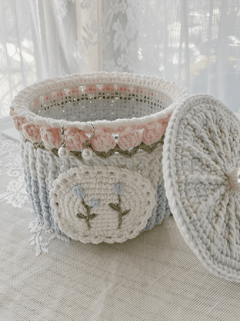 Garden Collection - Handmade Ombre Crochet Organizer