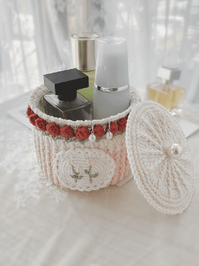 Garden Collection - Handmade Ombre Crochet Organizer