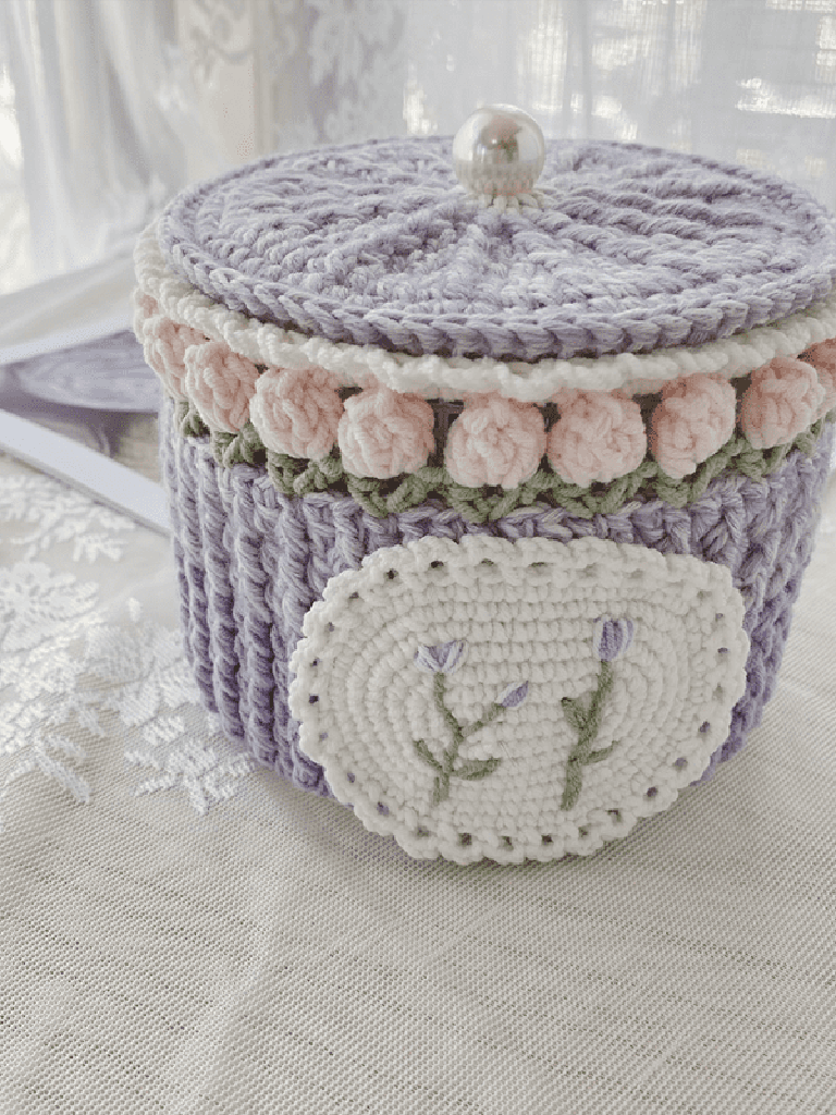 Garden Collection - Handmade Ombre Crochet Organizer