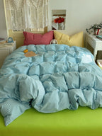 Gelato Stripe Washed Cotton Duvet Cover original reference image 4