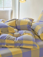 Gingham Bedding Set - Pink