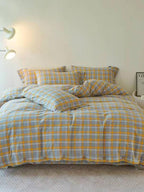 Gingham Bedding Set - Pink