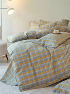Gingham Bedding Set - Pink