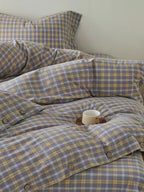 Gingham Bedding Set - Pink