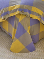 Gingham Bedding Set - Purple