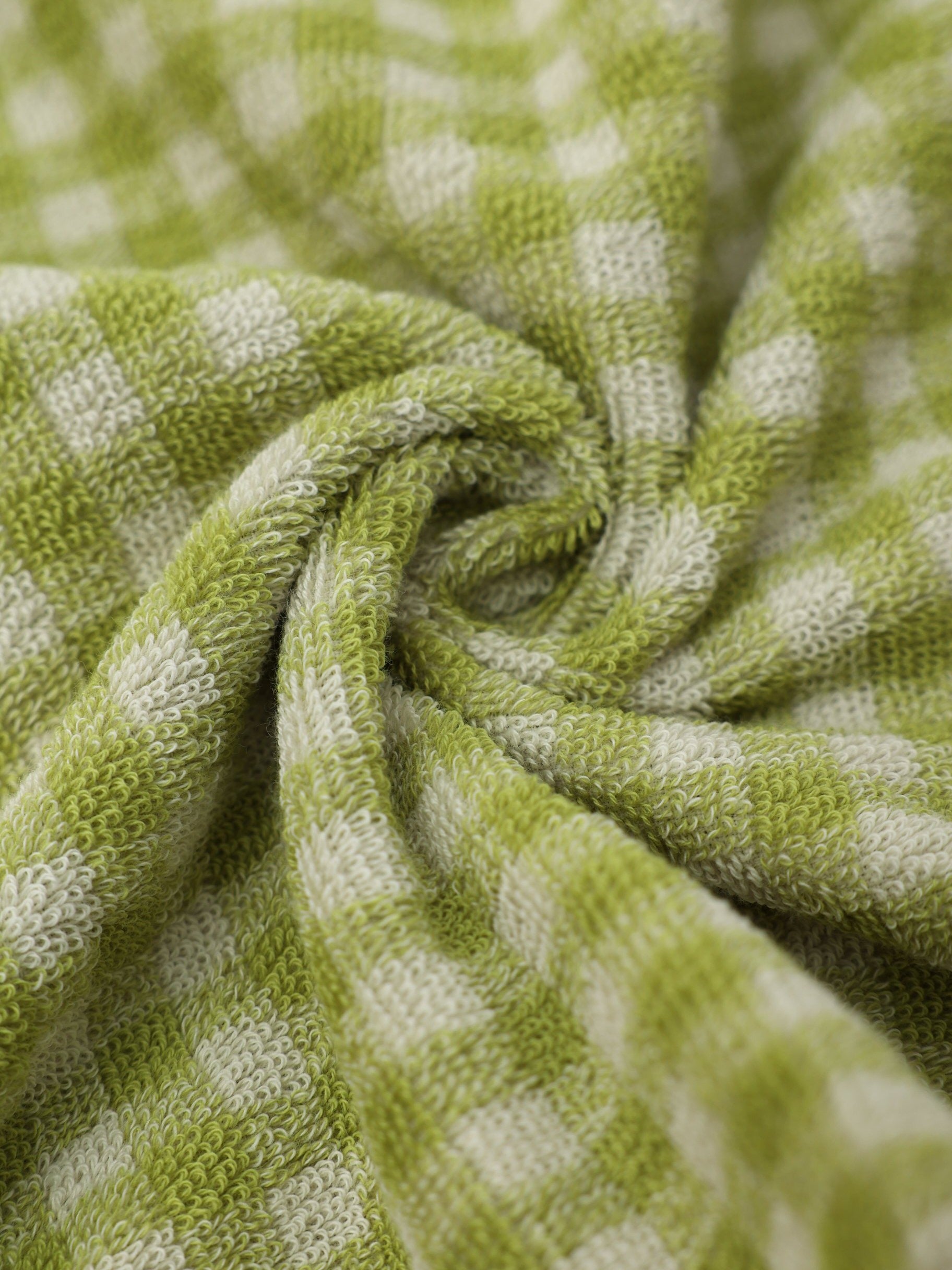 Gingham Grid Cotton Bath Towel original reference image 13