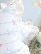 Girly Ruffle Throw Pillow Cover
