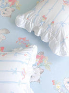 Girly Ruffle Throw Pillow Cover