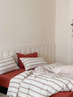 Harbor Stripe Cotton Seersucker Duvet Cover Set original reference image 11