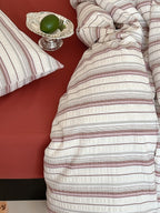 Harbor Stripe Cotton Seersucker Duvet Cover Set original reference image 12