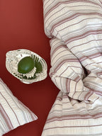 Harbor Stripe Cotton Seersucker Duvet Cover Set original reference image 13