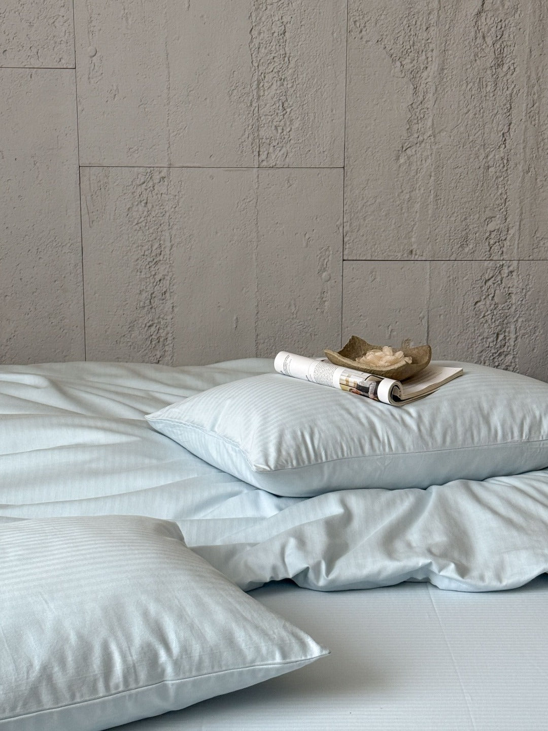 Haven Herringbone Cotton Jacquard Duvet Cover original reference image 4
