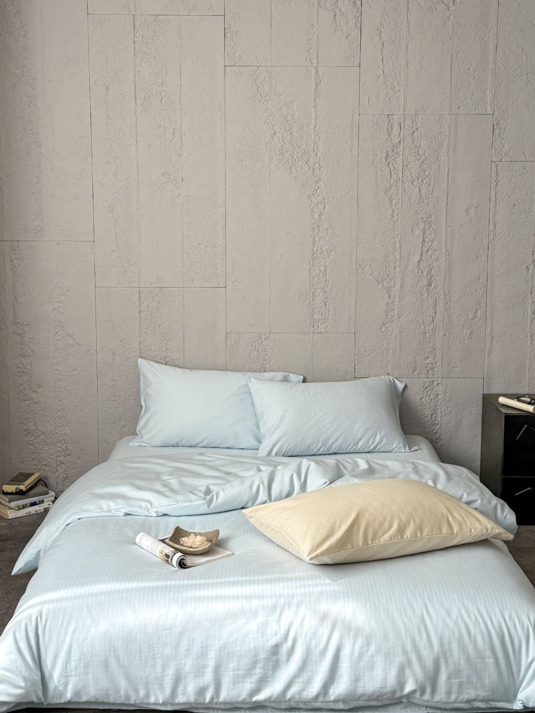 Haven Herringbone Cotton Jacquard Duvet Cover original reference image 8