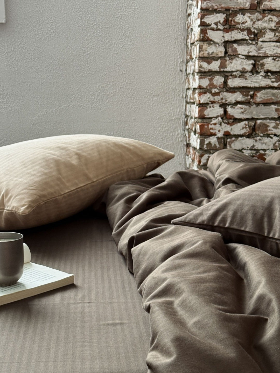 Haven Herringbone Cotton Jacquard Duvet Cover original reference image 14