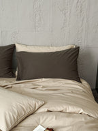 Haven Herringbone Cotton Jacquard Duvet Cover original reference image 19