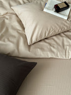 Haven Herringbone Cotton Jacquard Duvet Cover original reference image 23
