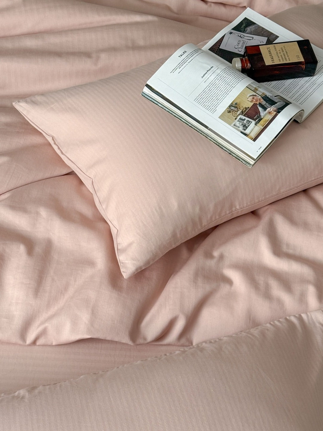 Haven Herringbone Cotton Jacquard Duvet Cover original reference image 54