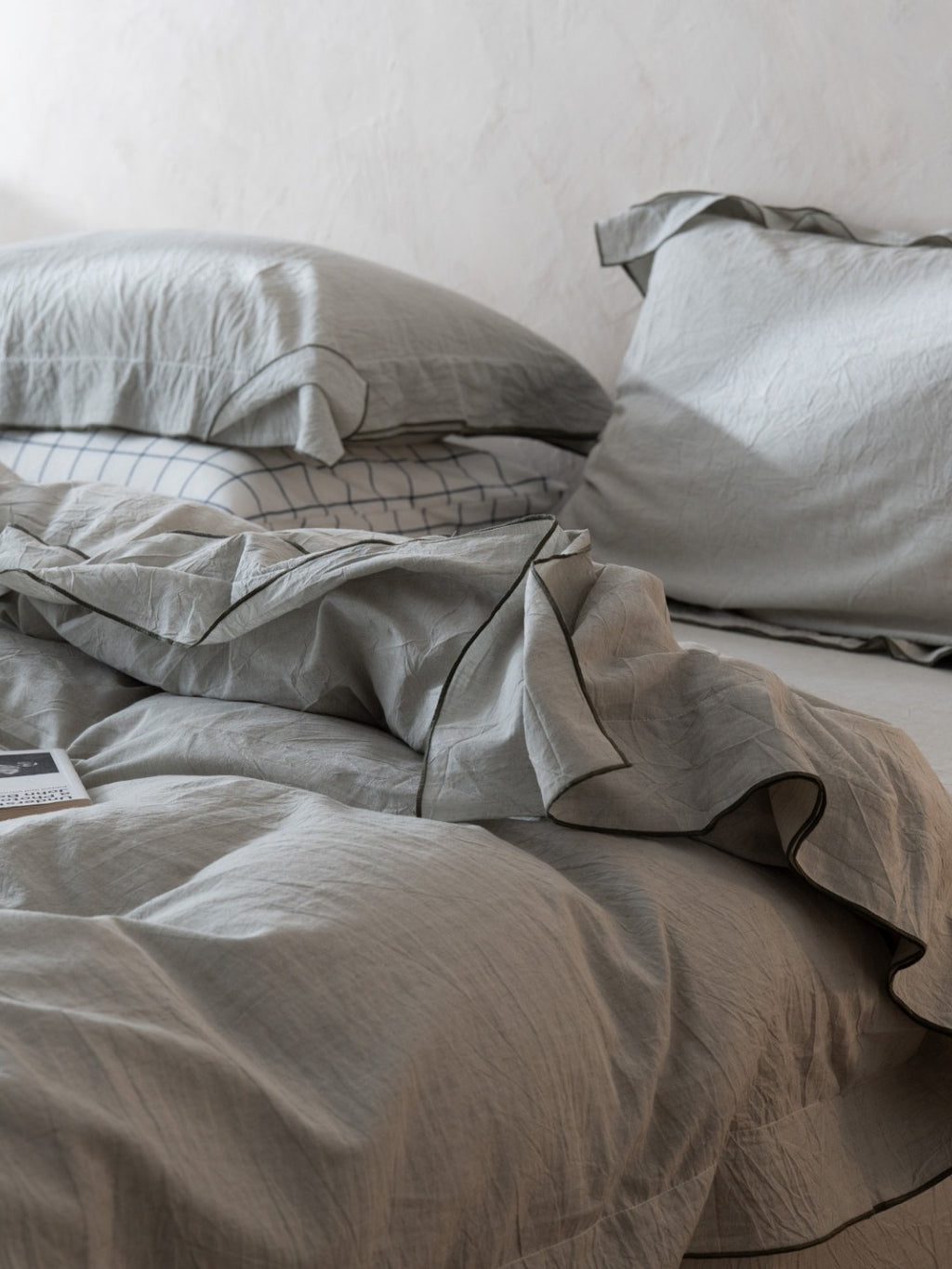 Haven Tencel Linen Blend Duvet Cover original reference image 9