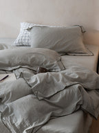 Haven Tencel Linen Blend Duvet Cover original reference image 11
