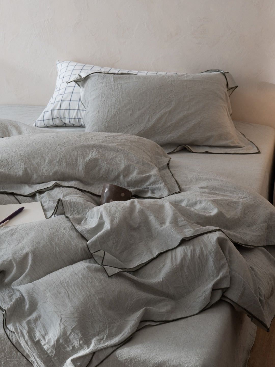 Haven Tencel Linen Blend Duvet Cover original reference image 11