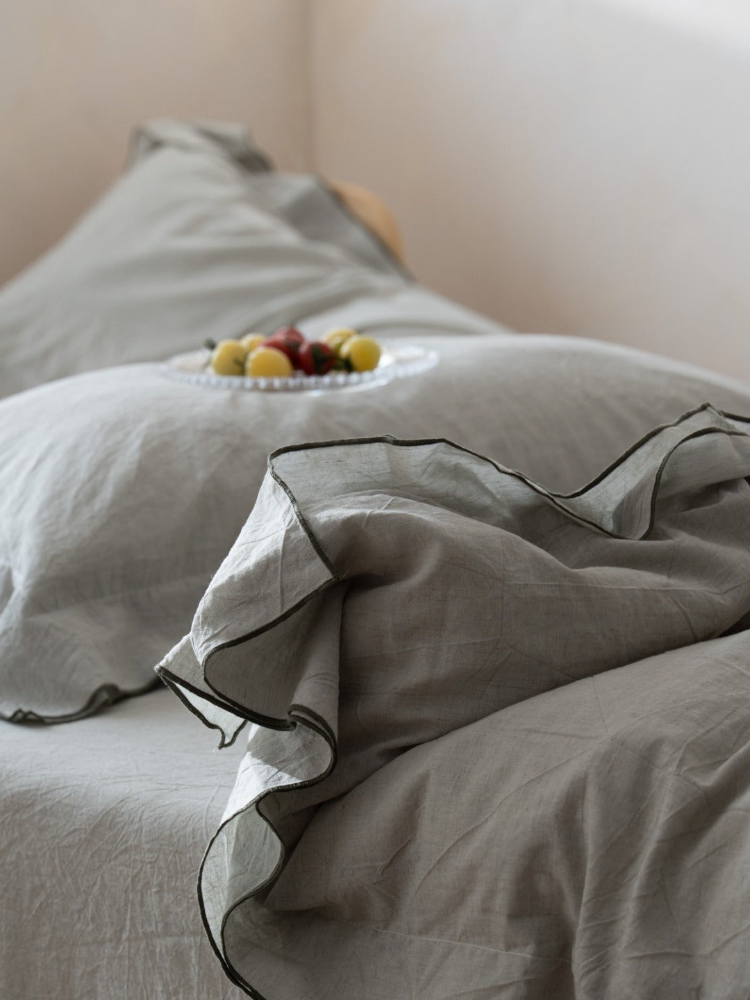 Haven Tencel Linen Blend Duvet Cover original reference image 12