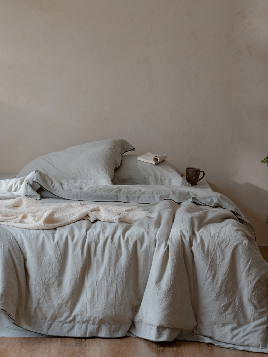 Haven Tencel Linen Blend Duvet Cover original reference image 14