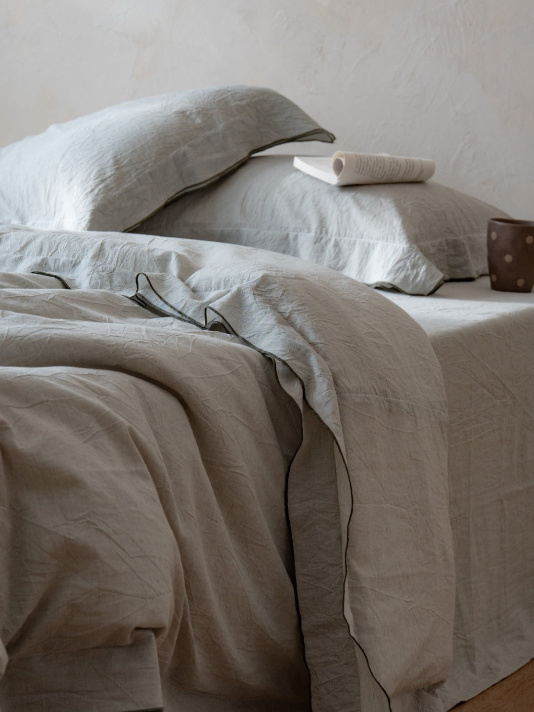 Haven Tencel Linen Blend Duvet Cover original reference image 15