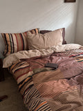 Hearth Plaid Brushed Cotton Duvet Cover Set original reference image 6