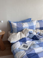 Hearth Plaid Brushed Cotton Duvet Cover Set original reference image 8