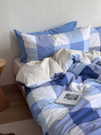 Hearth Plaid Brushed Cotton Duvet Cover Set original reference image 12