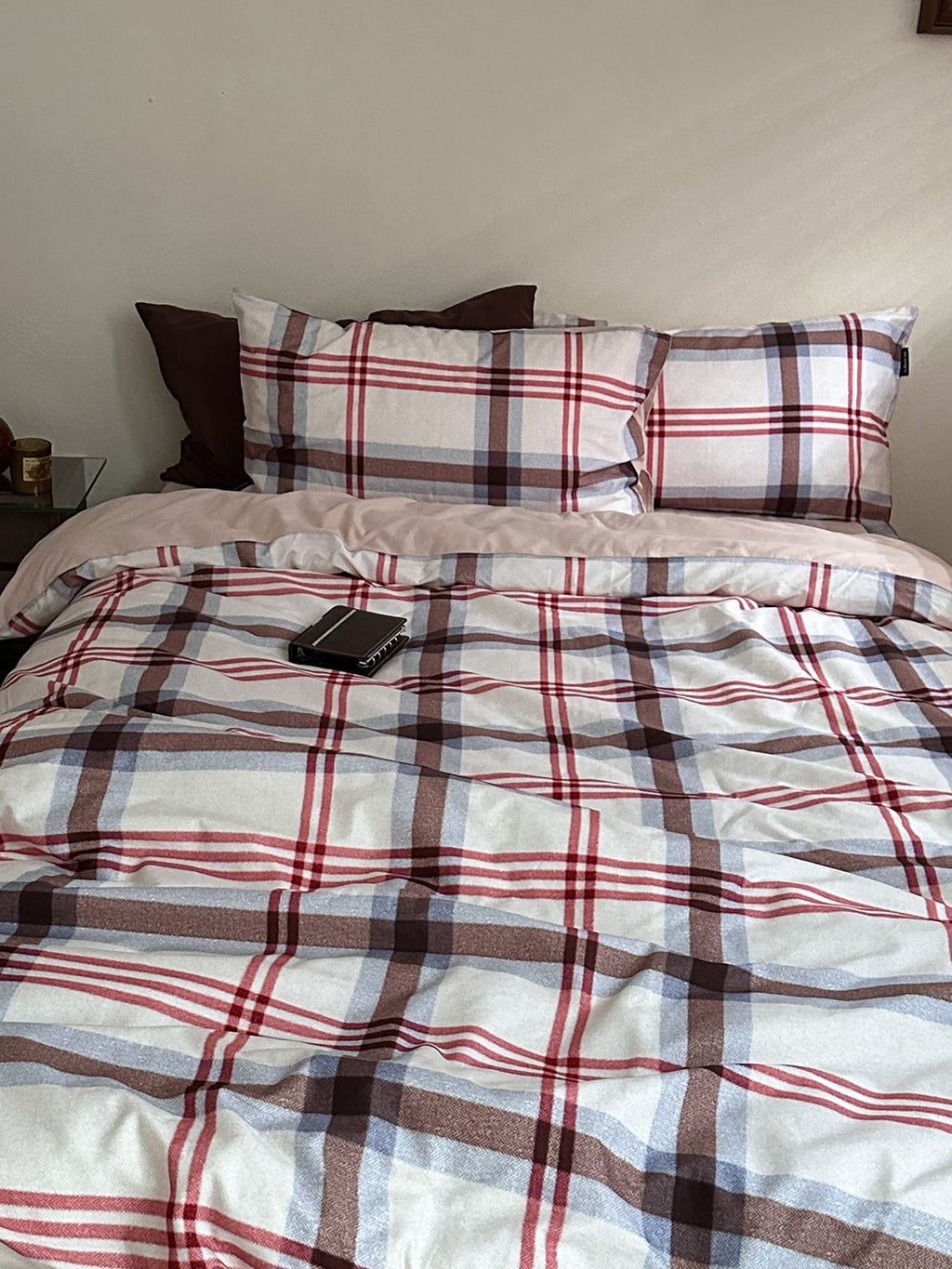 Hearth Plaid Brushed Cotton Duvet Cover Set original reference image 13