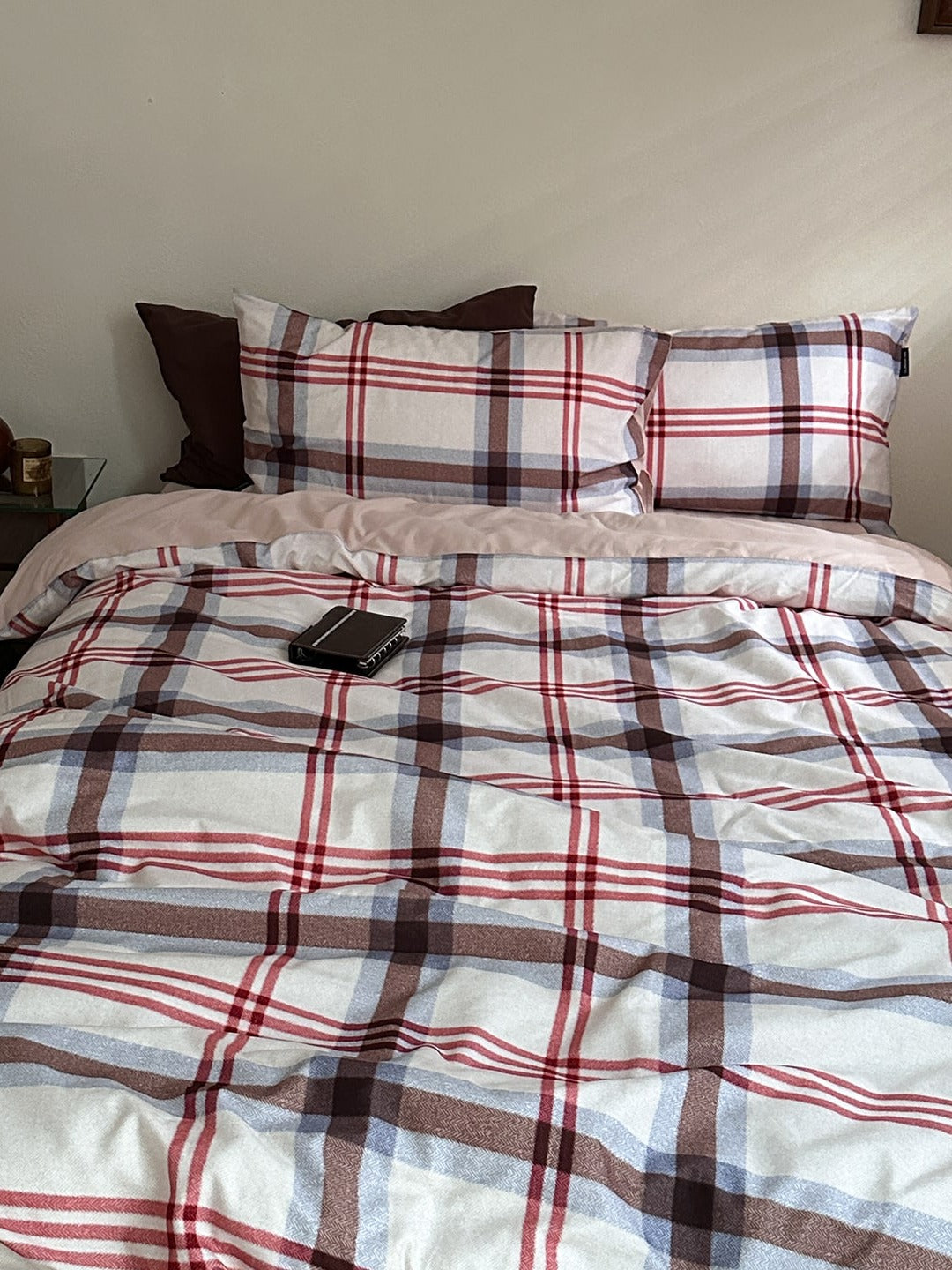 Hearth Plaid Brushed Cotton Duvet Cover Set original reference image 13