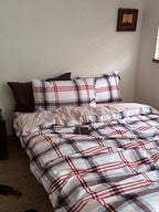 Hearth Plaid Brushed Cotton Duvet Cover Set original reference image 14