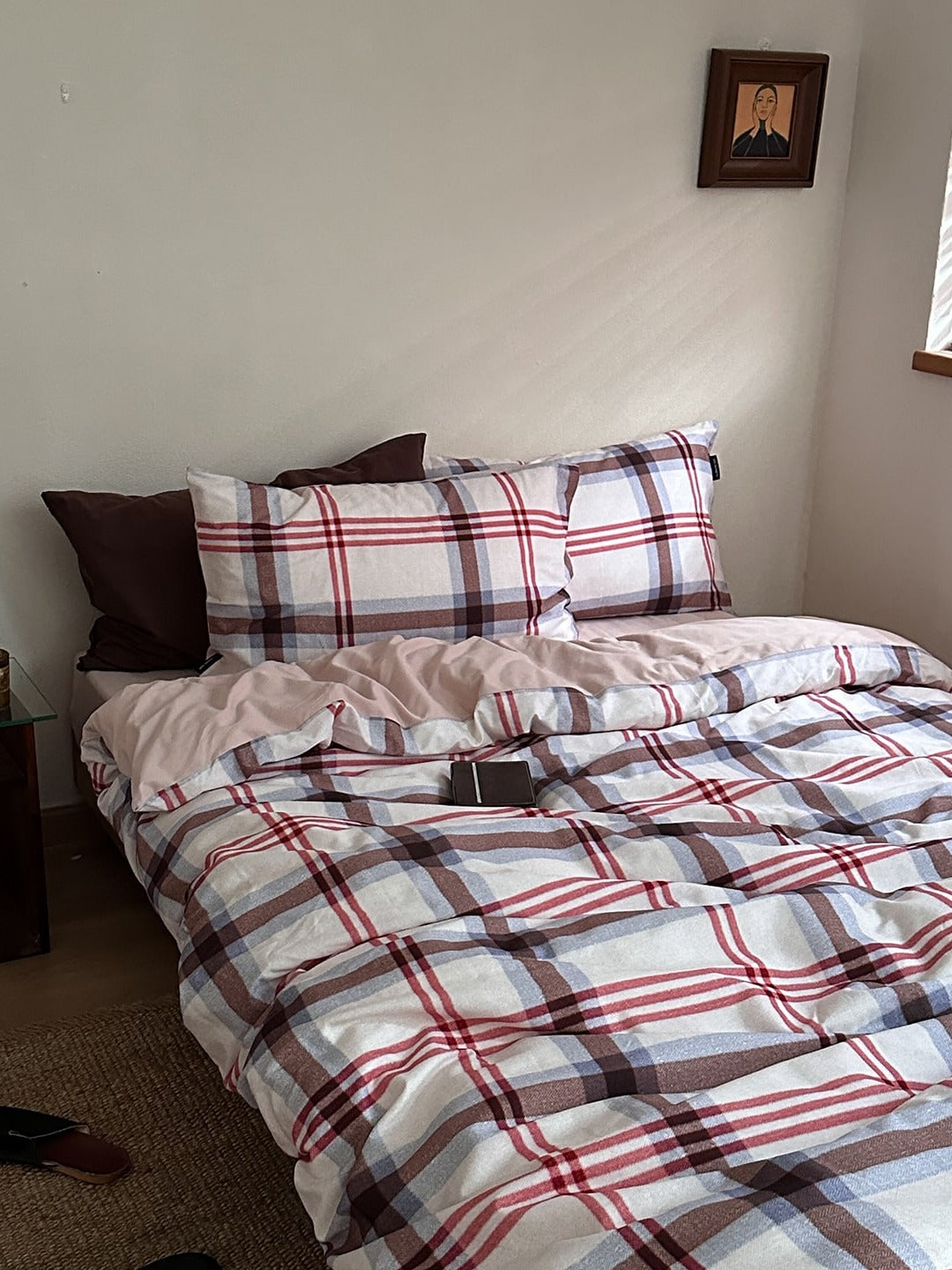 Hearth Plaid Brushed Cotton Duvet Cover Set original reference image 14