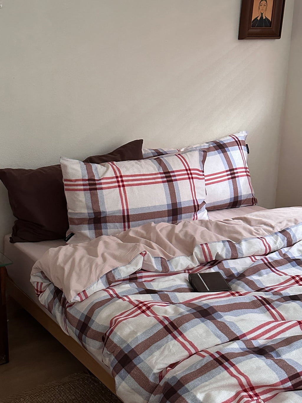 Hearth Plaid Brushed Cotton Duvet Cover Set original reference image 15