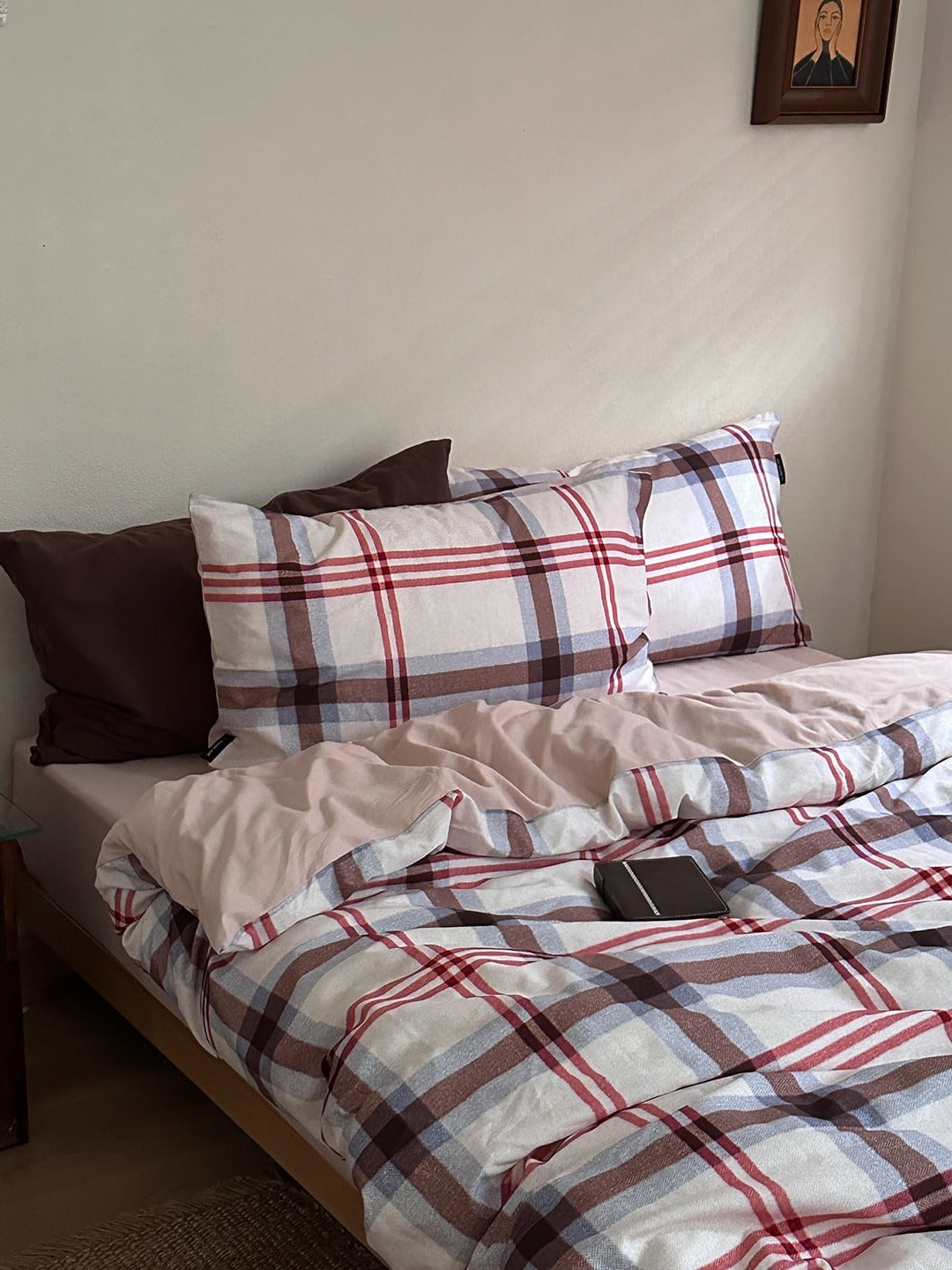 Hearth Plaid Brushed Cotton Duvet Cover Set original reference image 15