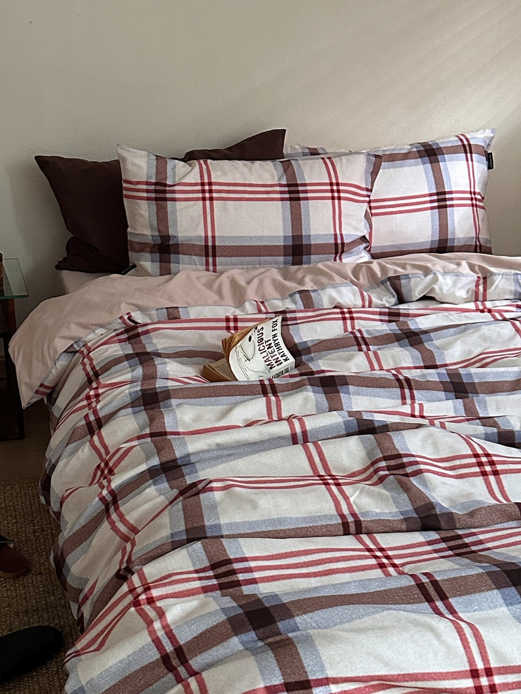 Hearth Plaid Brushed Cotton Duvet Cover Set original reference image 17