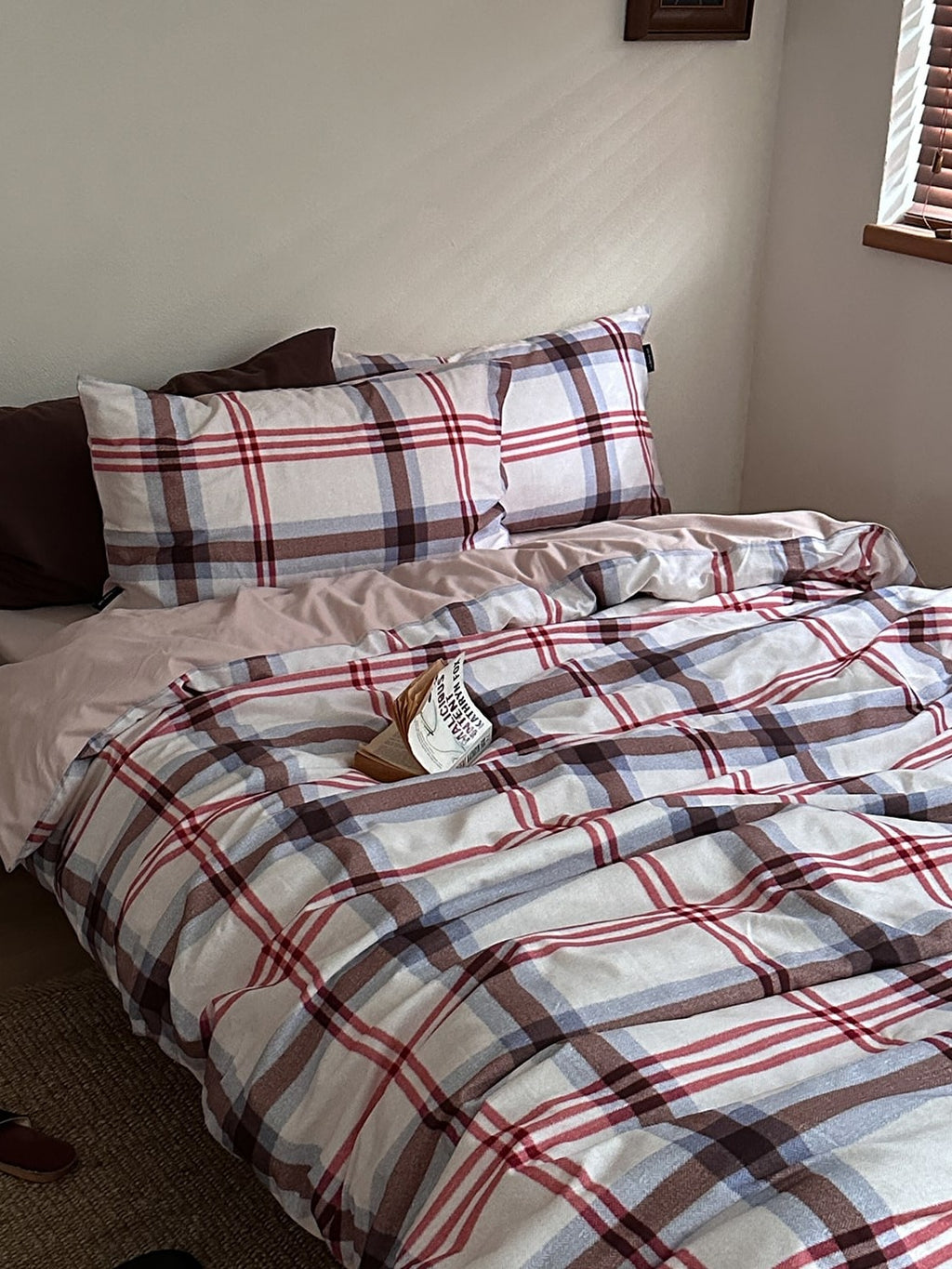 Hearth Plaid Brushed Cotton Duvet Cover Set original reference image 18