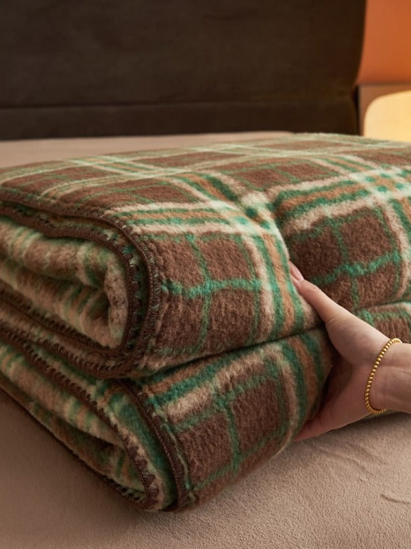 Heritage Plaid Double-Layer Fleece Throw Blanket original reference image 6