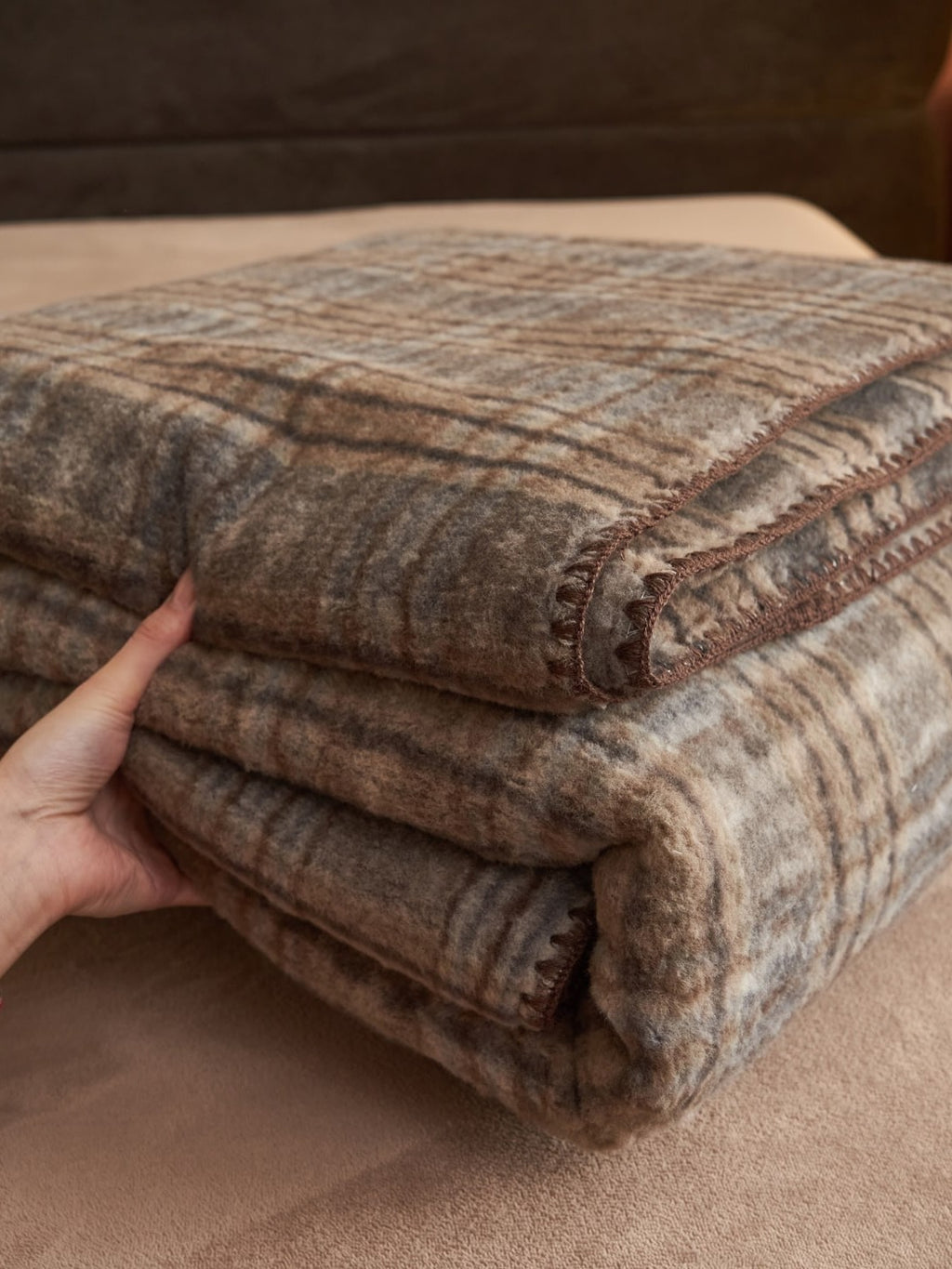 Heritage Plaid Double-Layer Fleece Throw Blanket original reference image 12