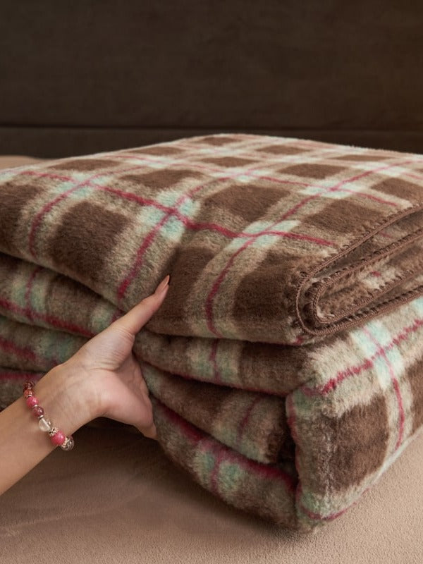 Heritage Plaid Double-Layer Fleece Throw Blanket original reference image 13