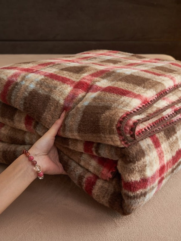 Heritage Plaid Double-Layer Fleece Throw Blanket original reference image 19