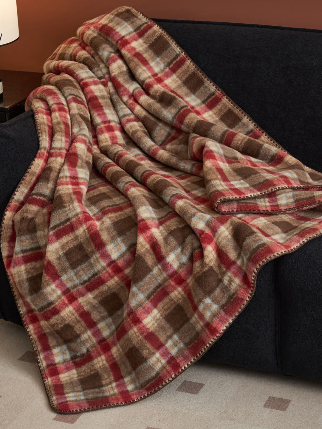 Heritage Plaid Double-Layer Fleece Throw Blanket original reference image 22