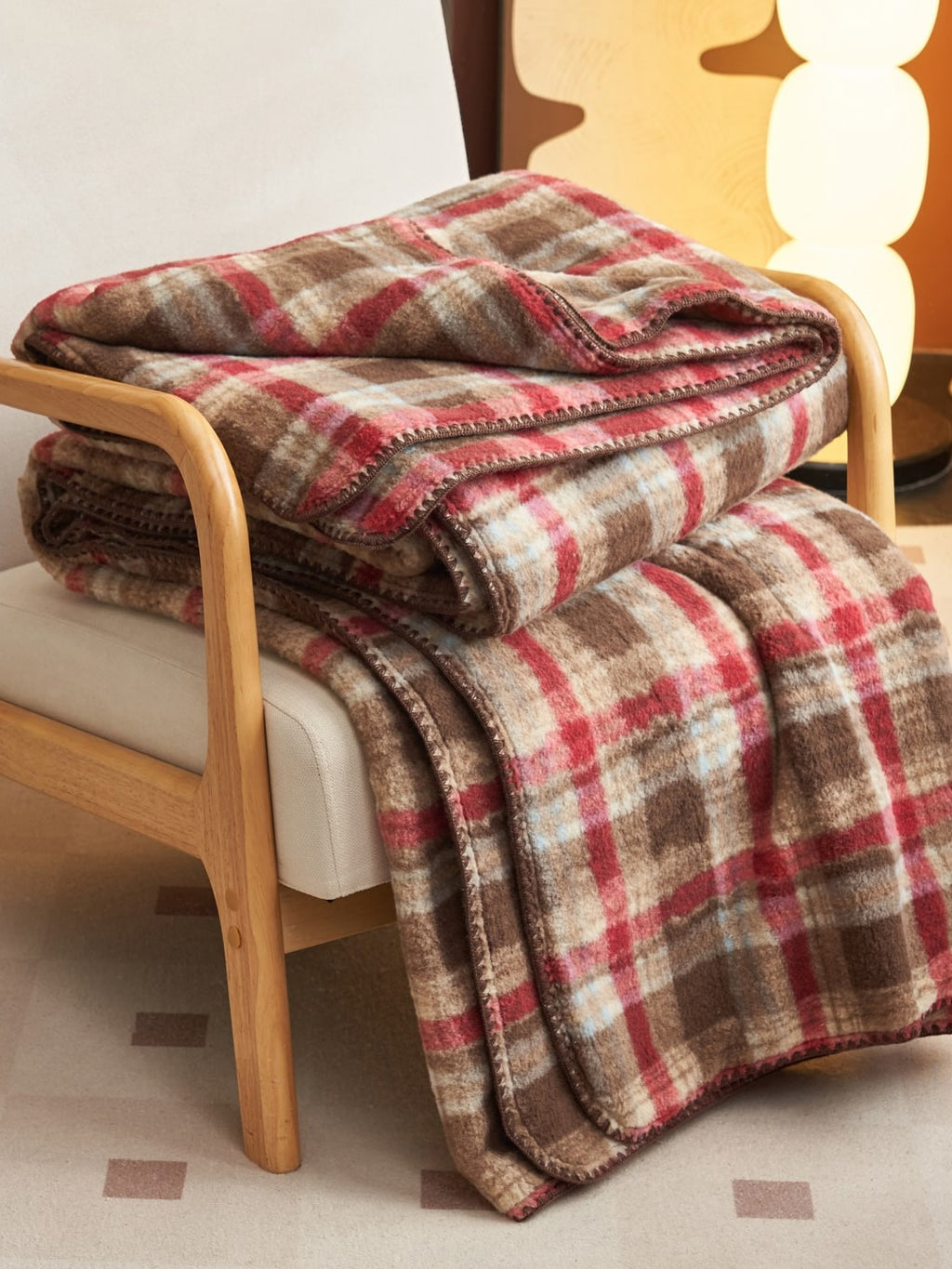 Heritage Plaid Double-Layer Fleece Throw Blanket original reference image 23
